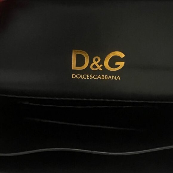 Black Clutch with Gold Logo - Picture 5 of 6